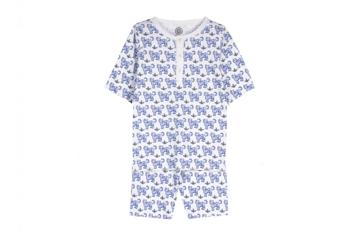 Brai kinderpyjama short Tijger Blauw