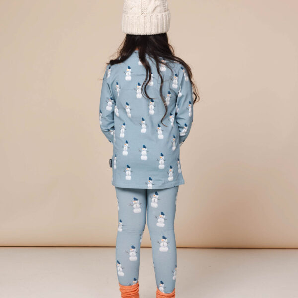 SNURK Mr Snowman T-shirt lange mouw en legging set - kids