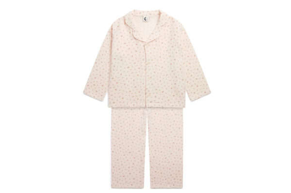 Sleepy Doe kids traditional pyjama set | blush muslin